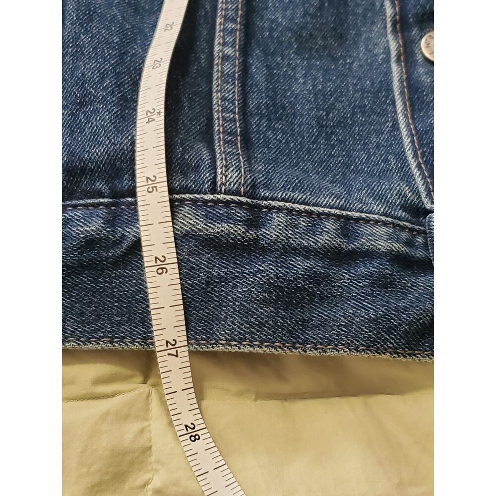 Wrangler Denim Trucker Jacket Mens 2X Blue Cotton Button Front Classic Jean - Picture 7 of 11